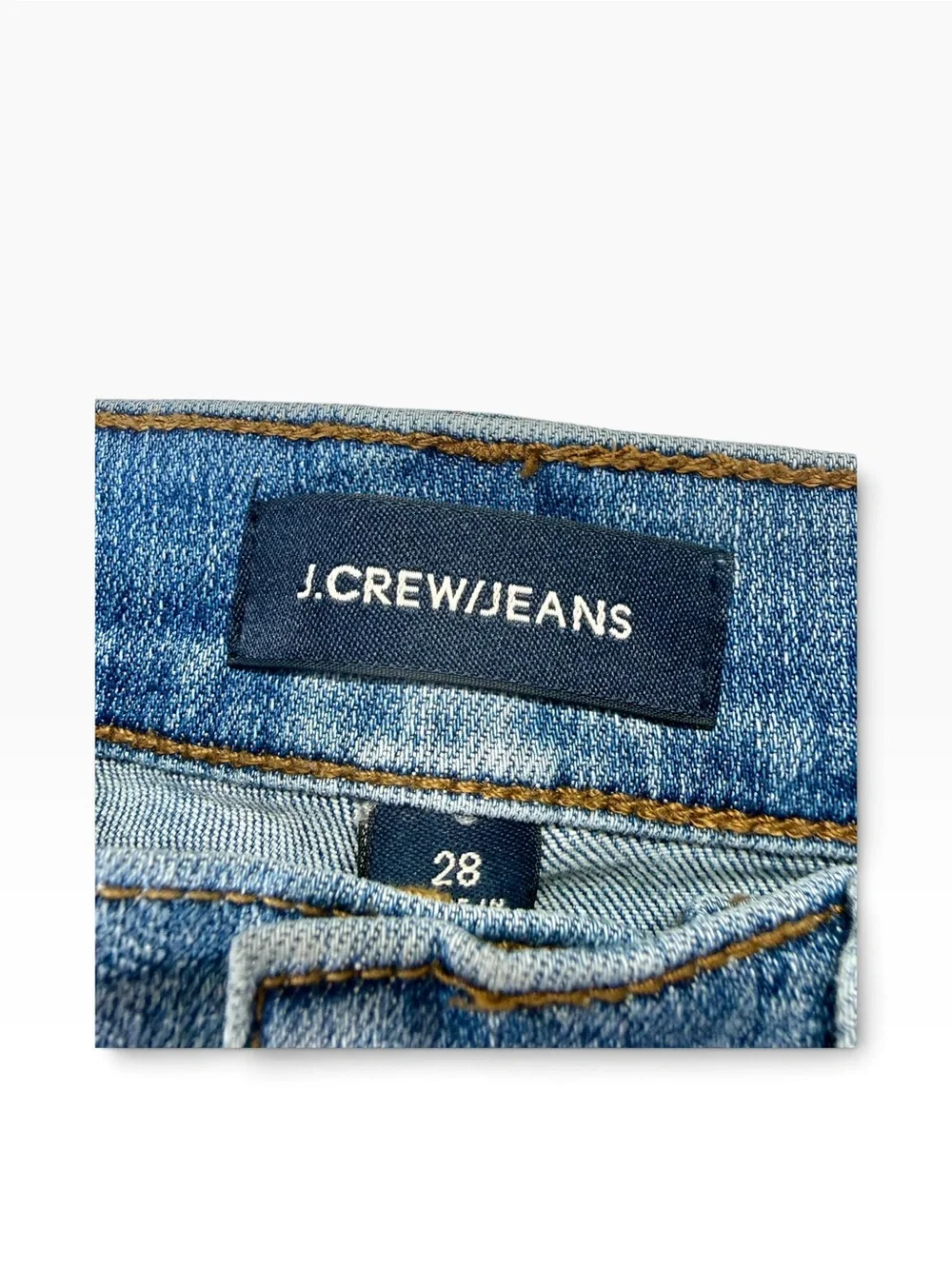 J. Crew Billie Denim Light Blue High-Rise Boot Crop Jeans Size 28